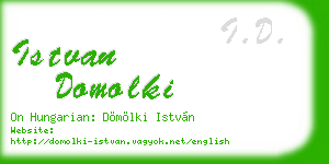 istvan domolki business card